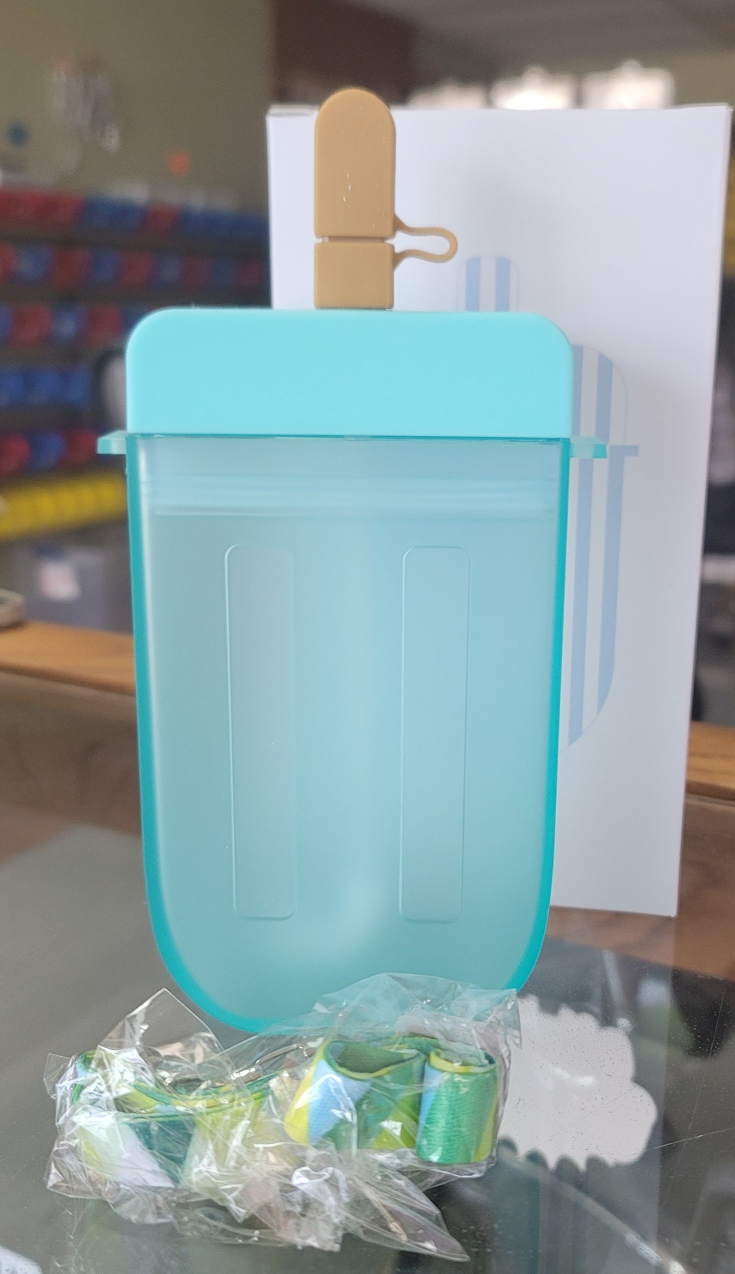 10oz Kid's Plastic Popsicle Cup w/Shoulder Strap