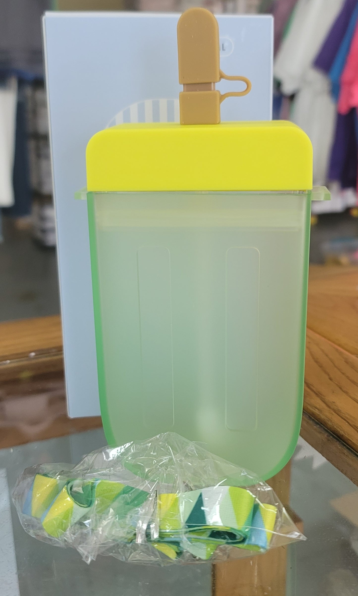 10oz Kid's Plastic Popsicle Cup w/Shoulder Strap