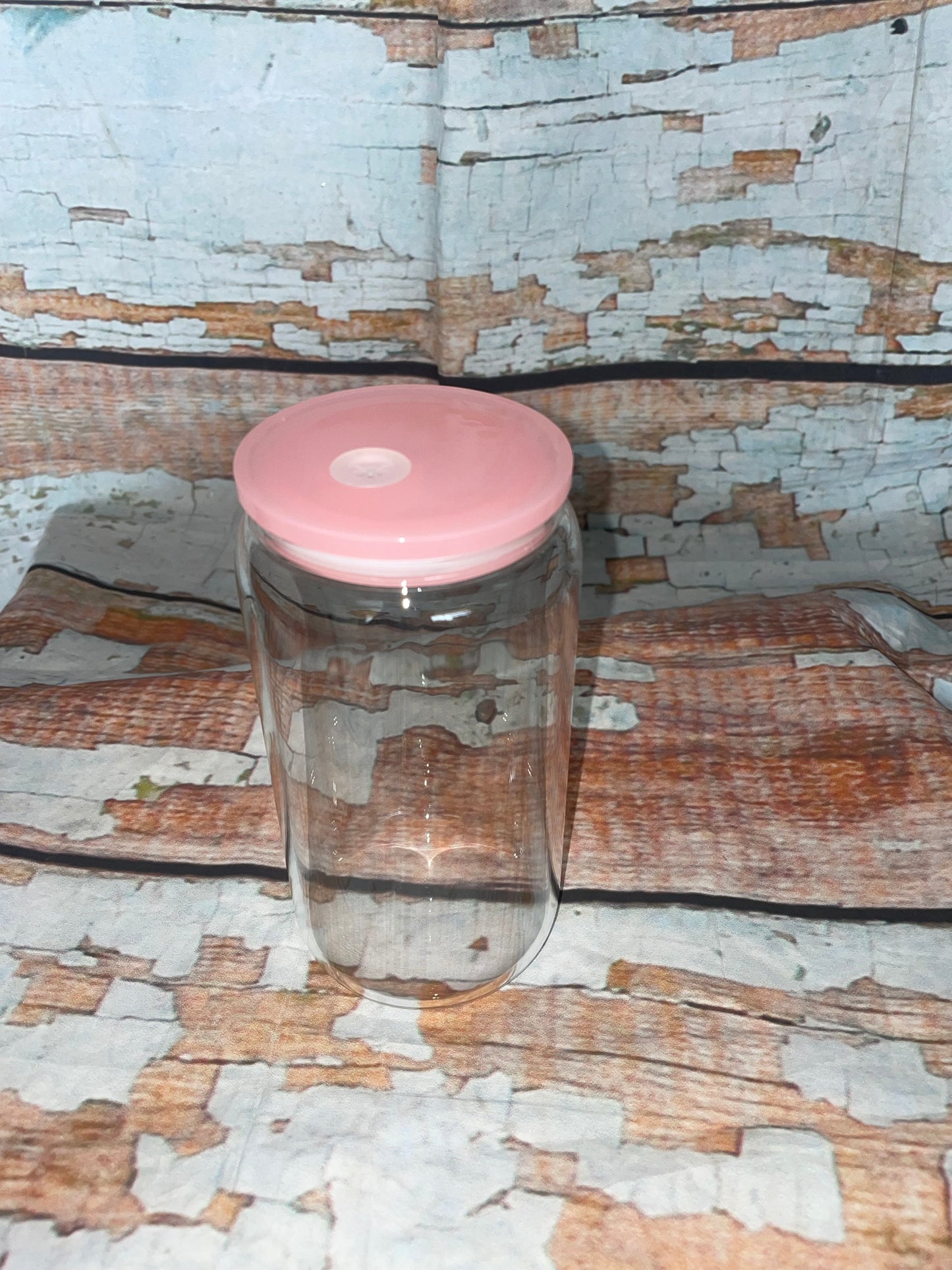 16oz Clear with color Lids