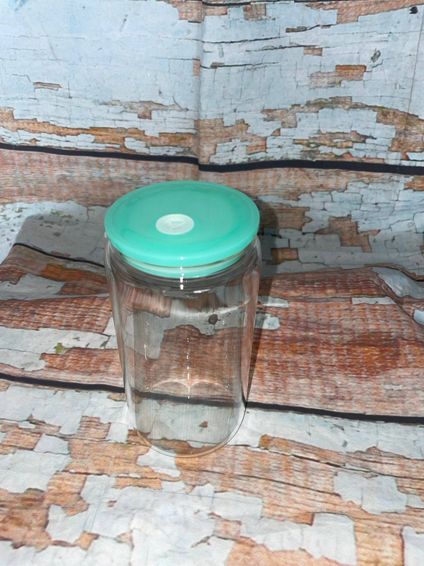 16oz Clear with color Lids