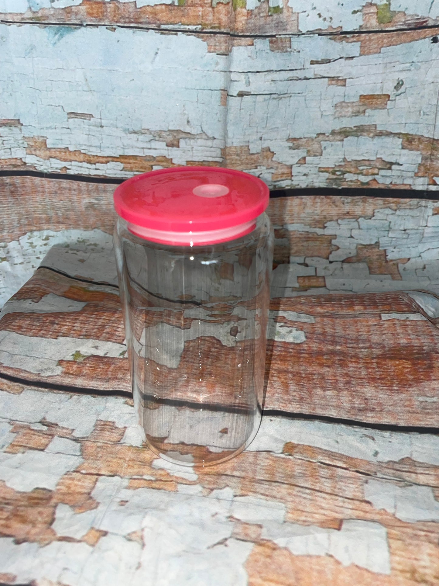 16oz Clear with color Lids