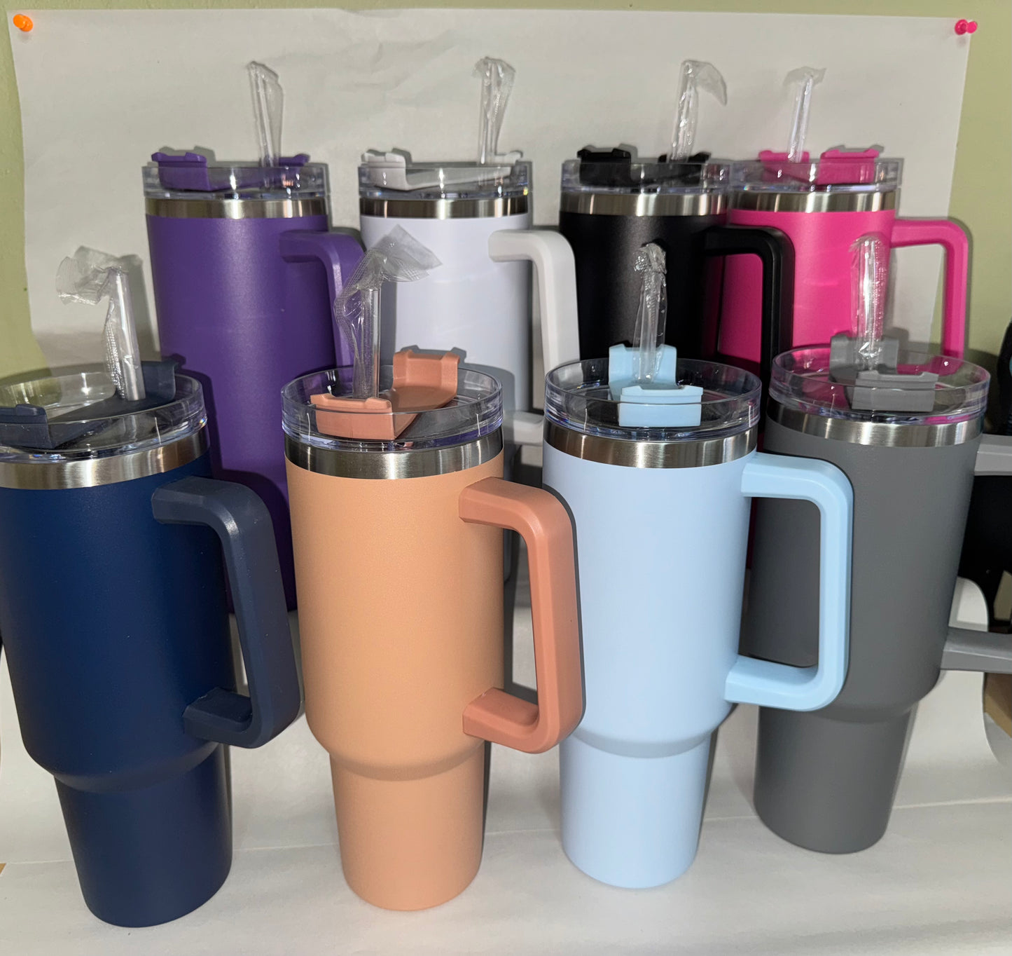 40oz Laser etch Solid color