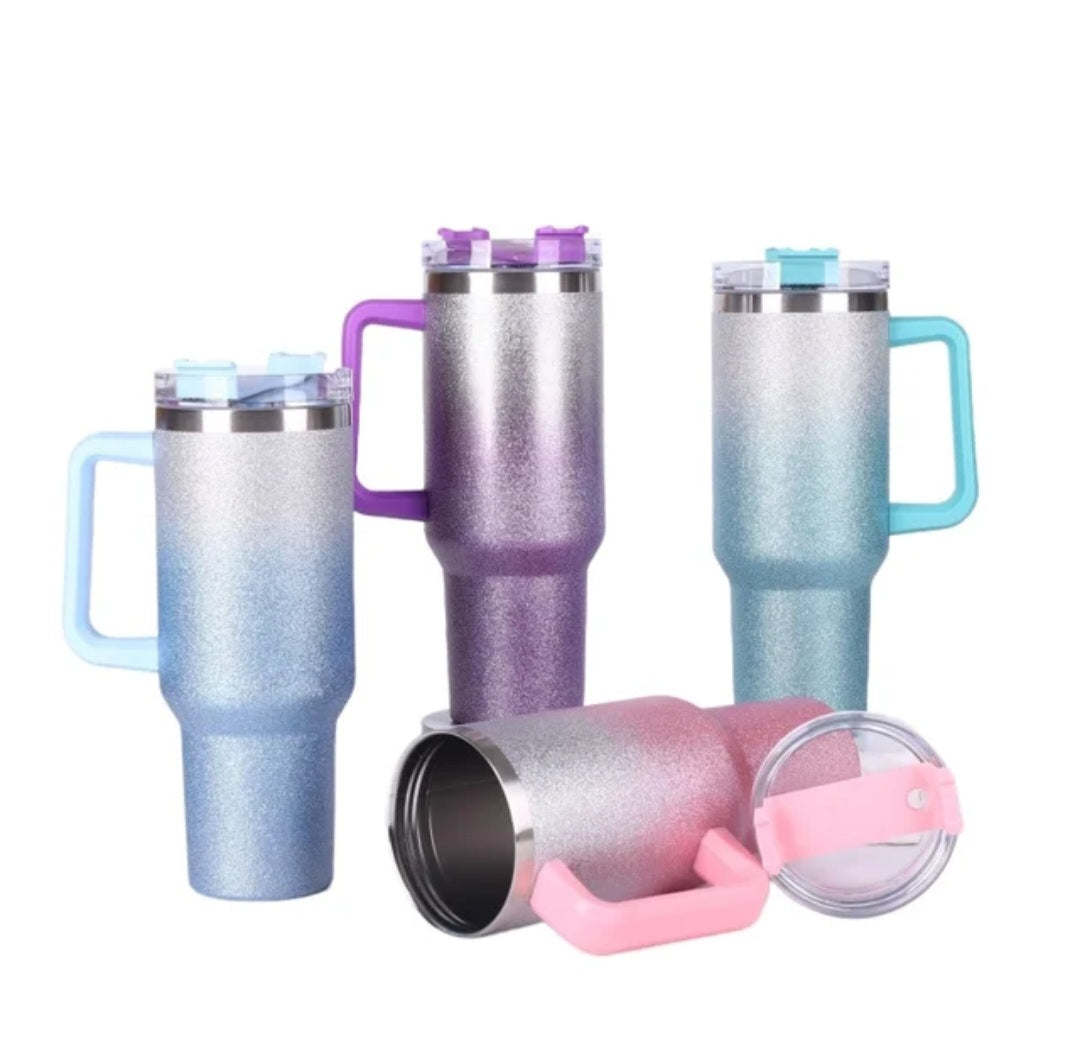 40oz Rough Glitter Tumblers