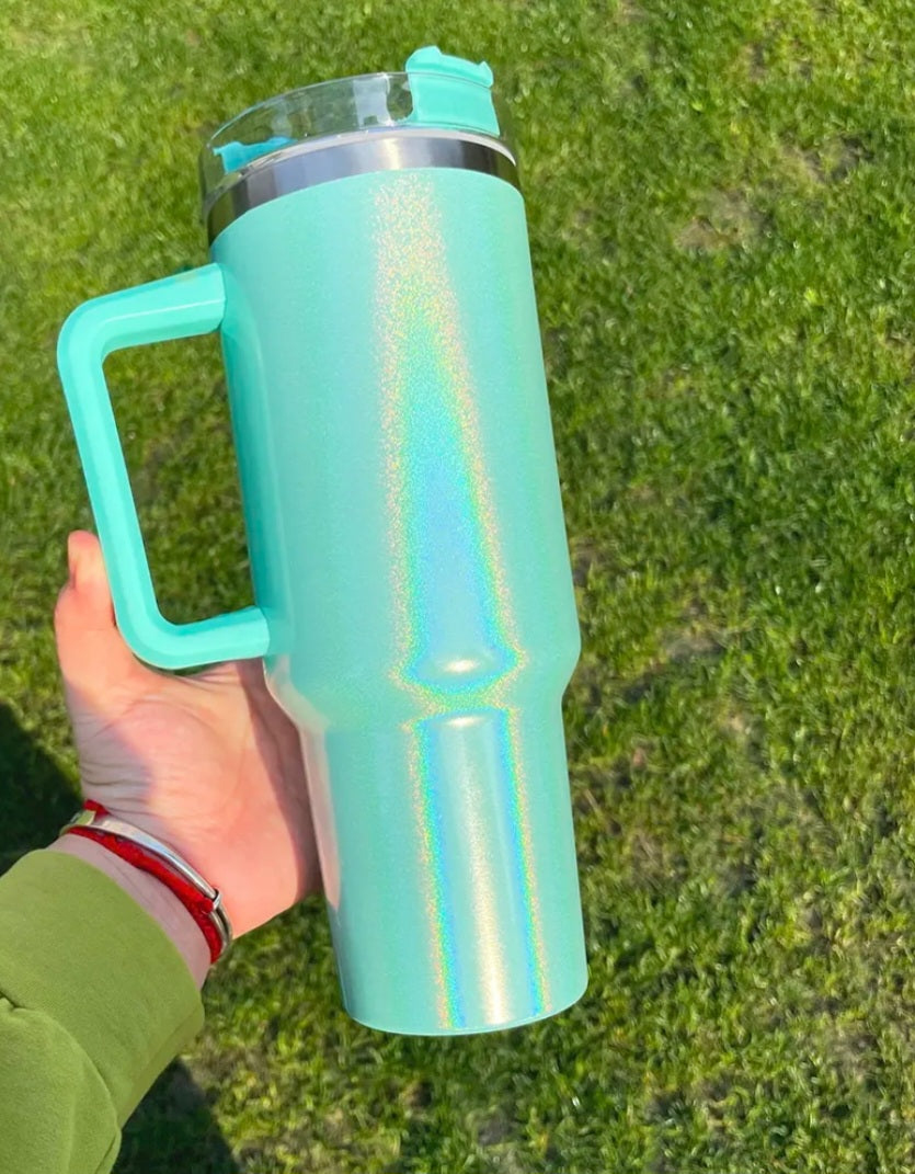 40oz SUBLIMATION Shimmer Tumbler
