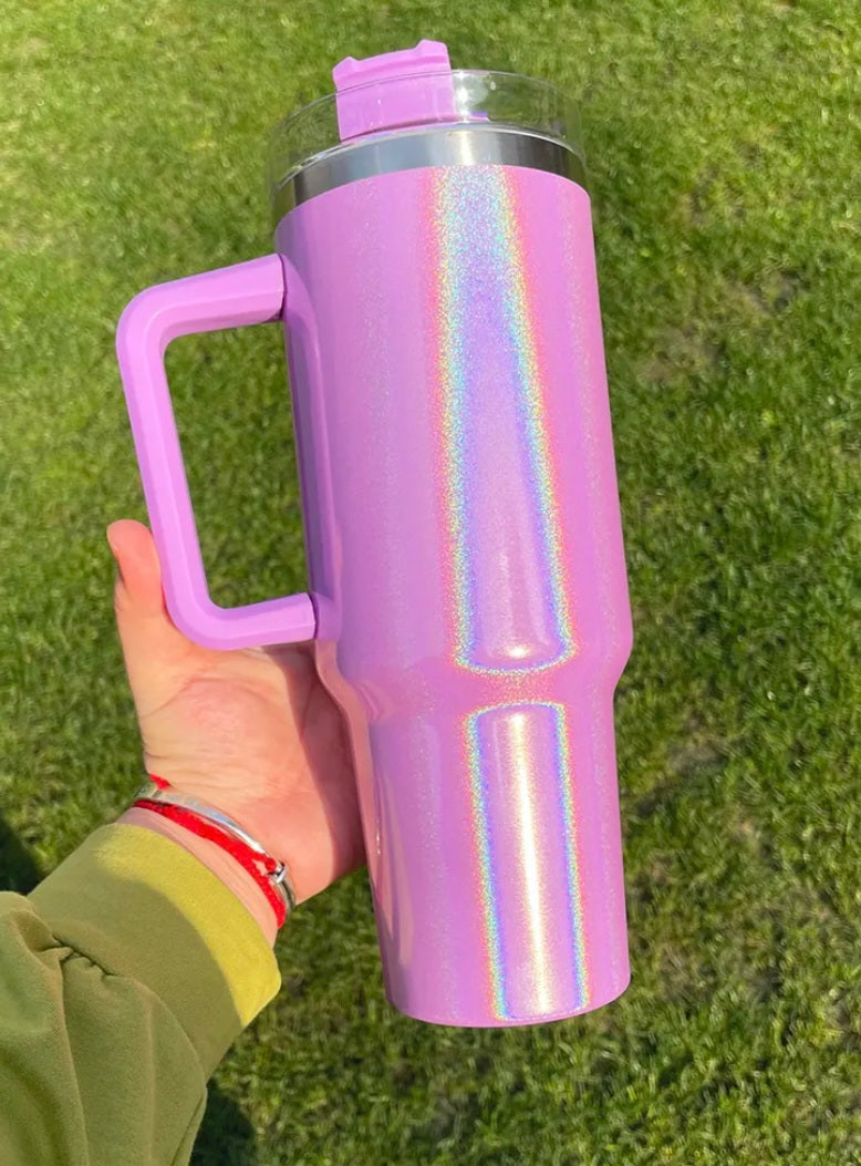 40oz SUBLIMATION Shimmer Tumbler