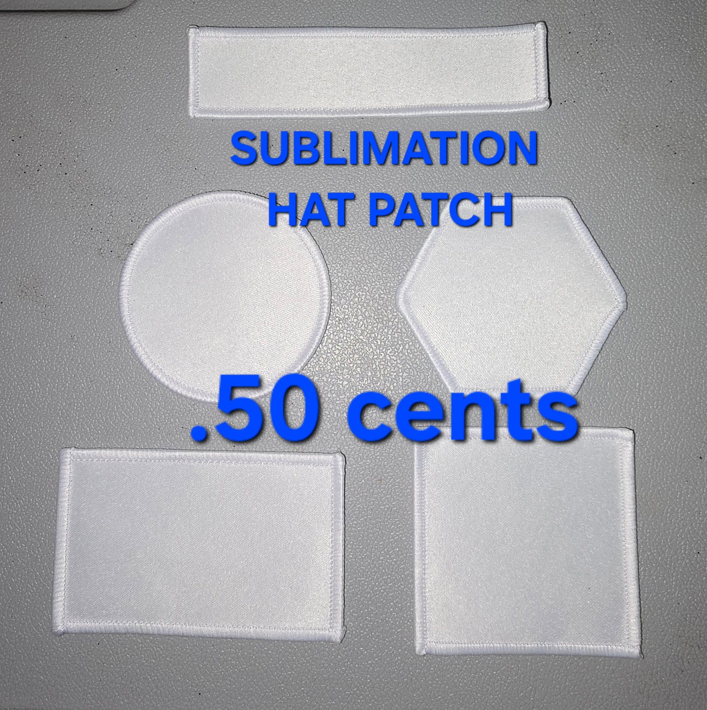 Sublimation Iron-On Hat Patches