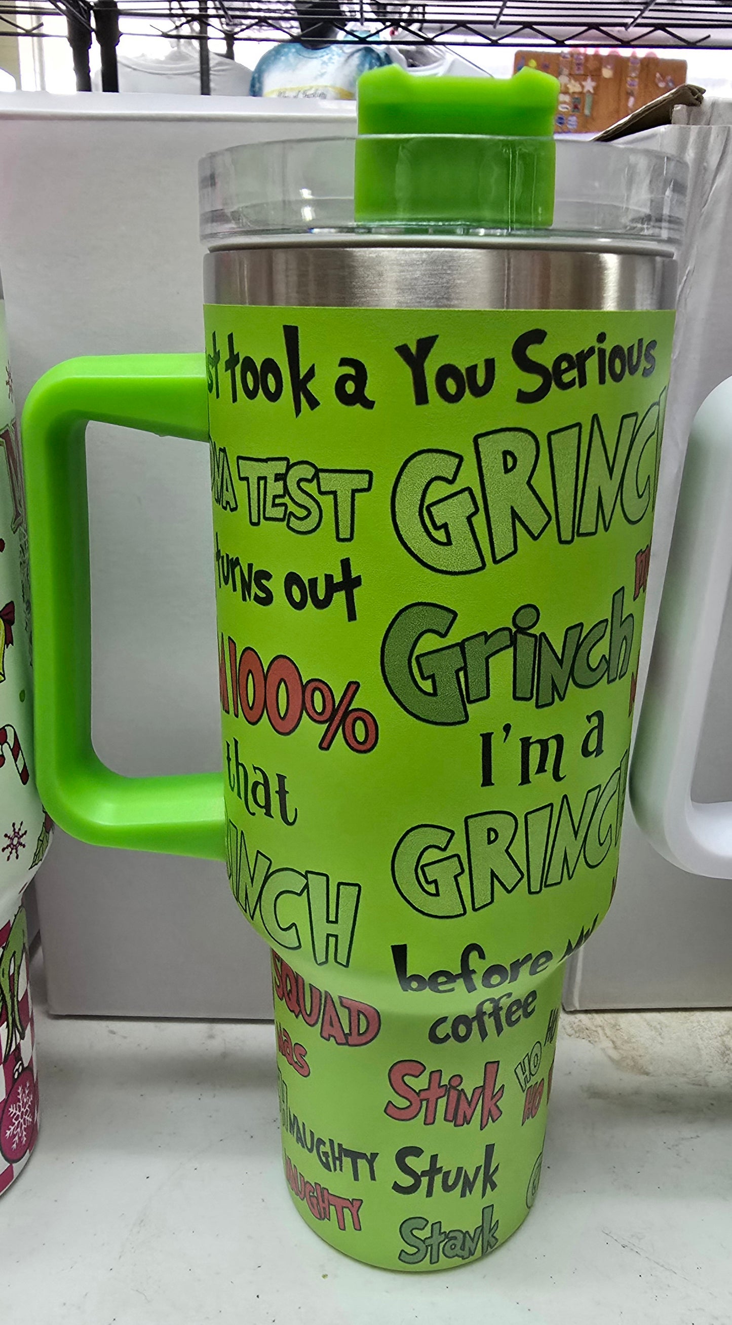 40oz Grinch Tumbler