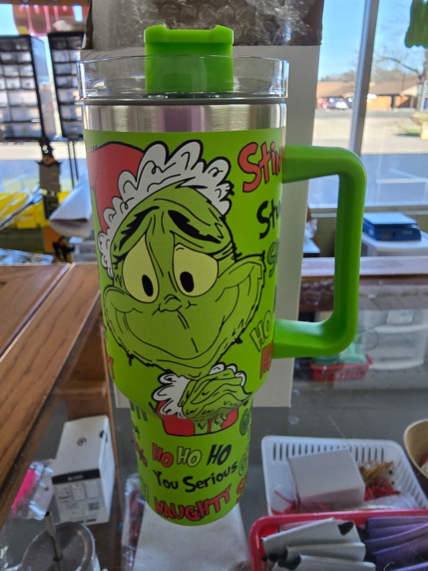40oz Grinch Tumbler