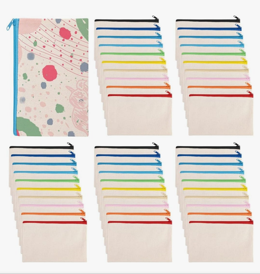 7in x 4.5in Sublimation MAKE-UP bags