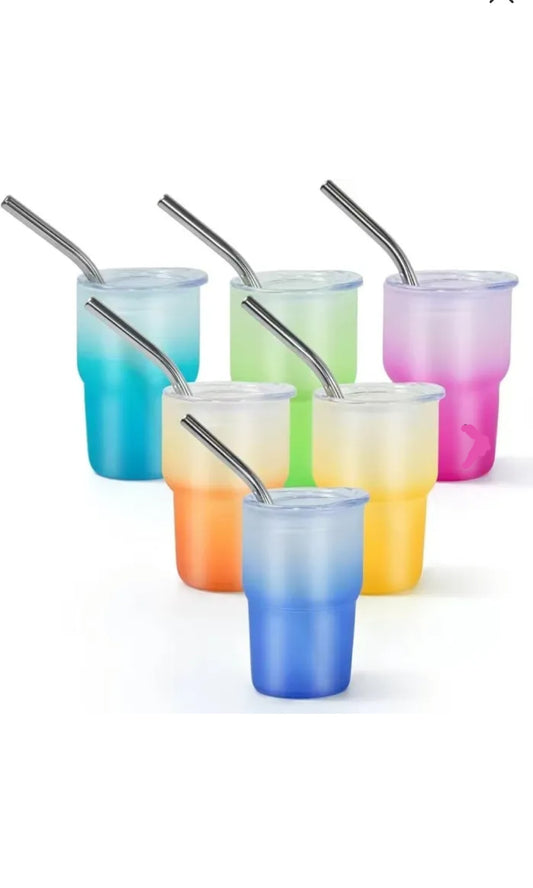 3oz Gradient Color Shot Glass Tumblers