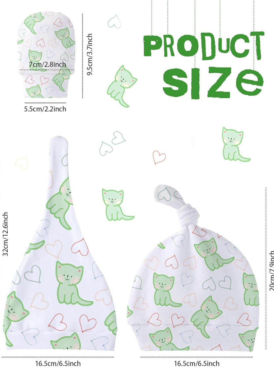Sublimation Infant Hats and Gloves Sets
