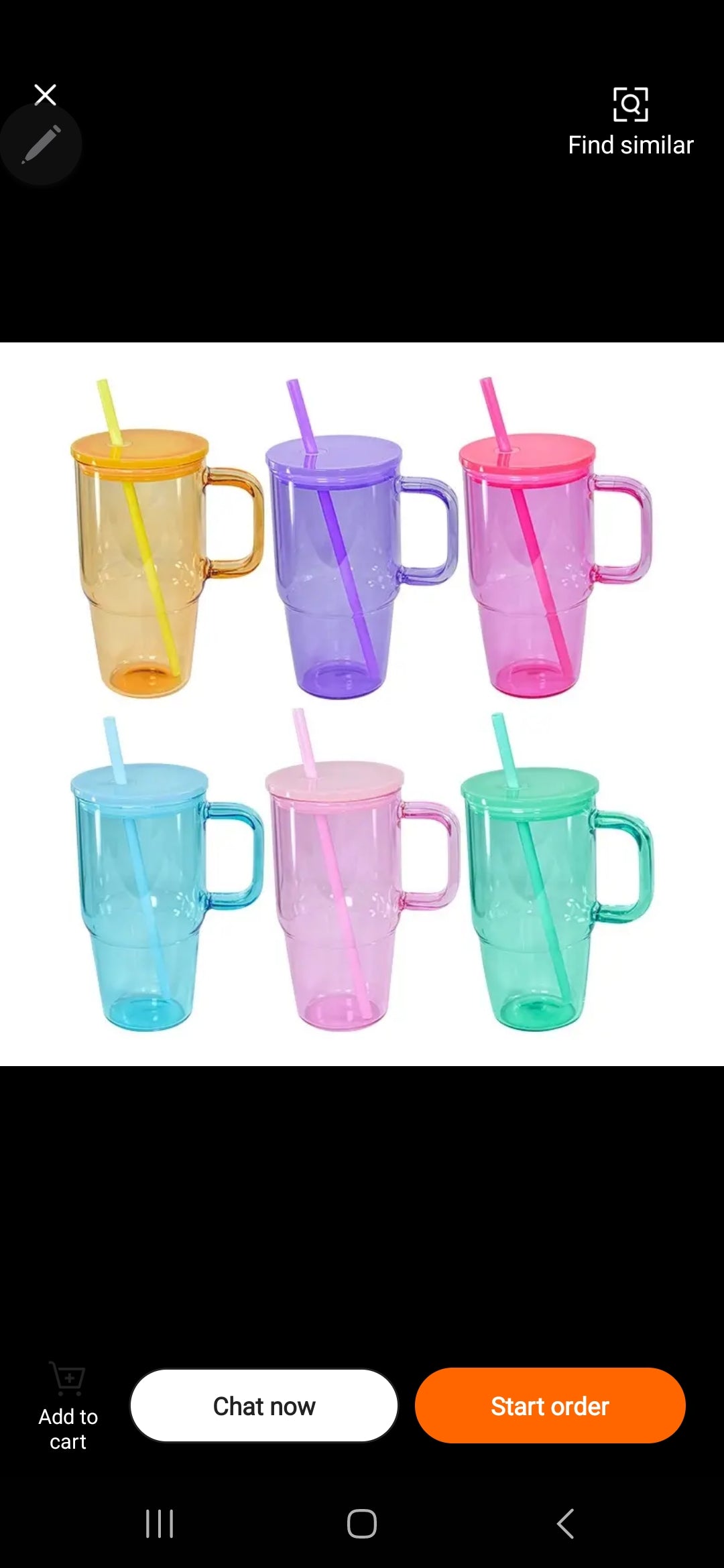 20oz Jelly Tapered Glass Tumbler