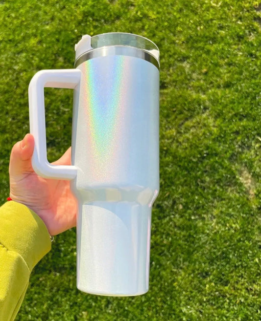40oz SUBLIMATION Shimmer Tumbler