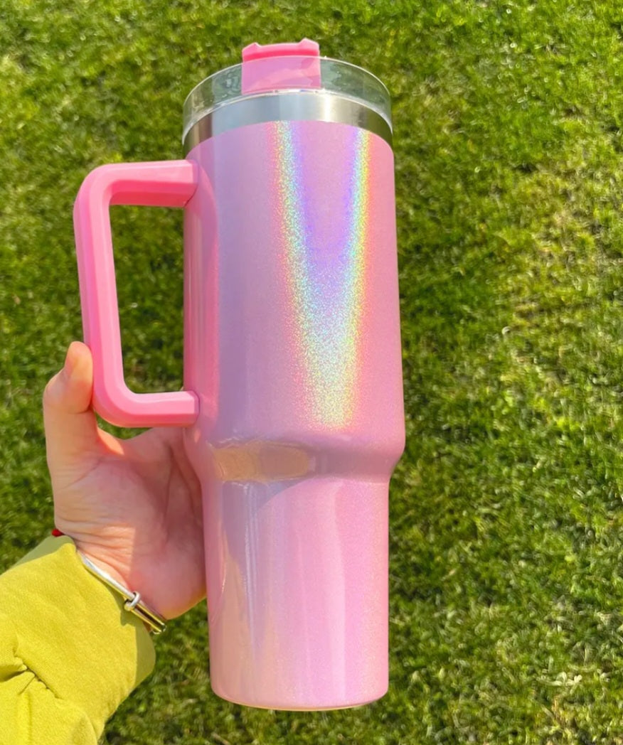 40oz SUBLIMATION Shimmer Tumbler