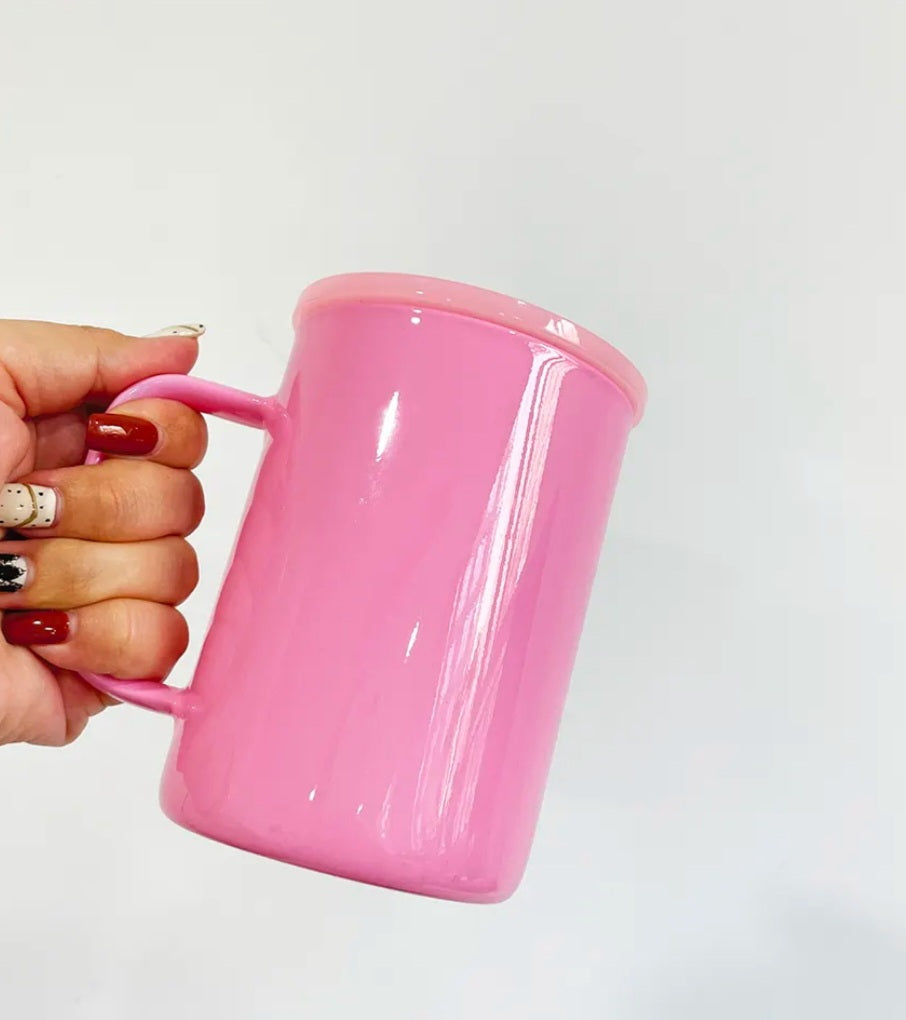 15oz SUBLIMATION Macaron Tumbler Mug-GLASS