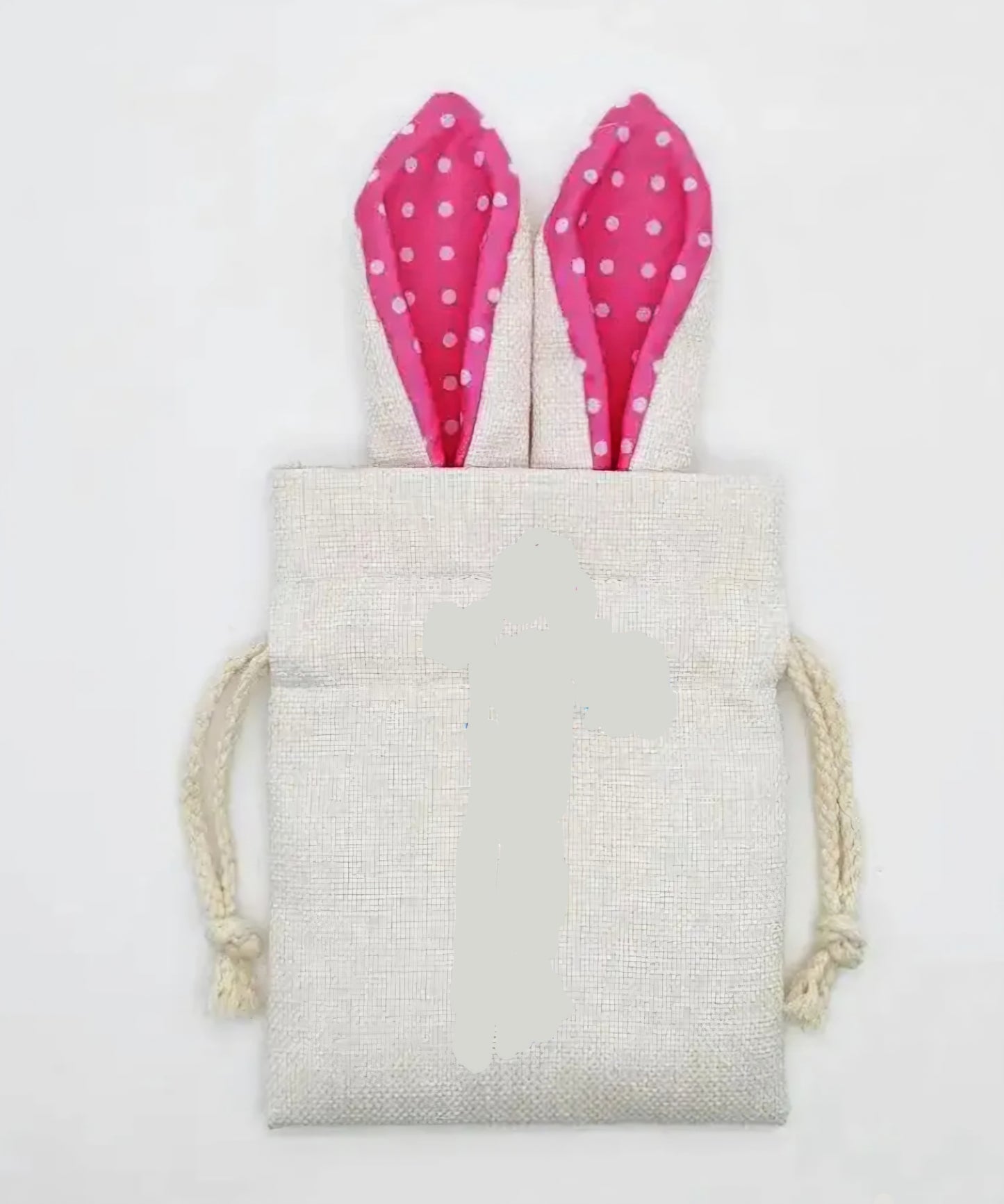6 inch SUBLIMATION Easter Bunny Bags w/Drawstring