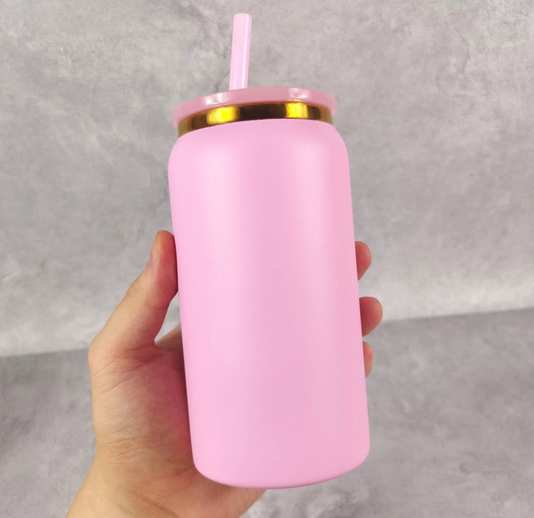 16oz STAINLESS STEEL POWDER COATED TUMBLERS