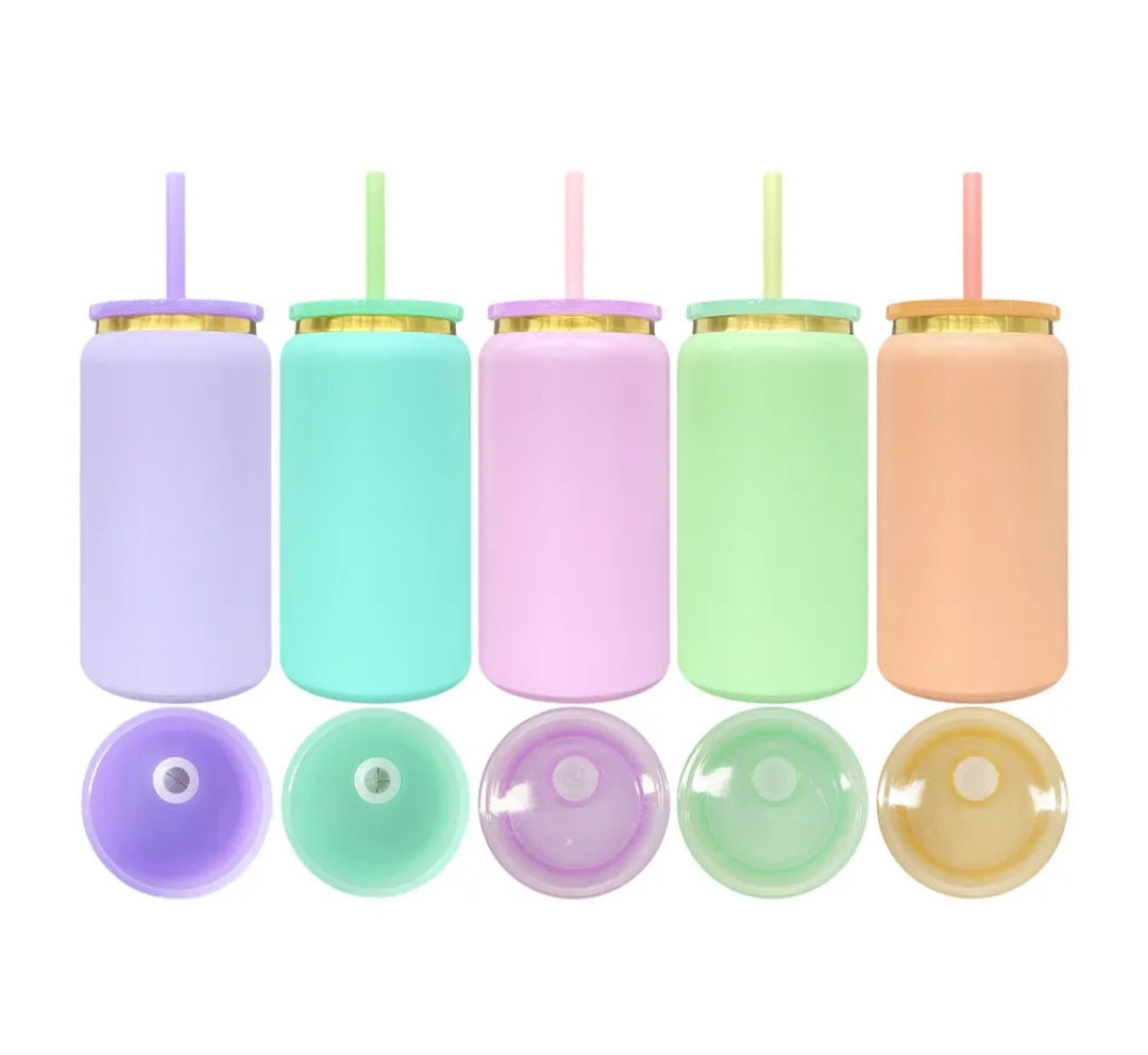 16oz STAINLESS STEEL POWDER COATED TUMBLERS