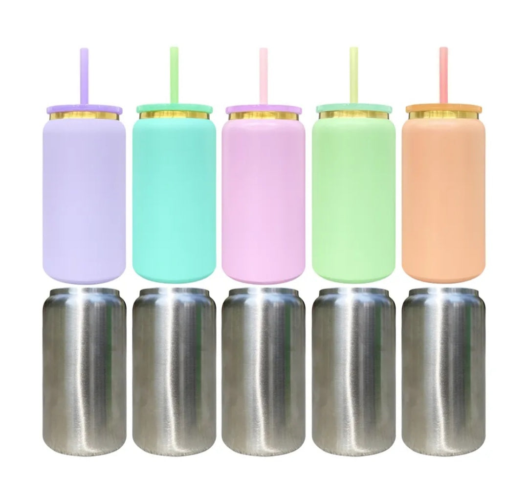 16oz STAINLESS STEEL POWDER COATED TUMBLERS