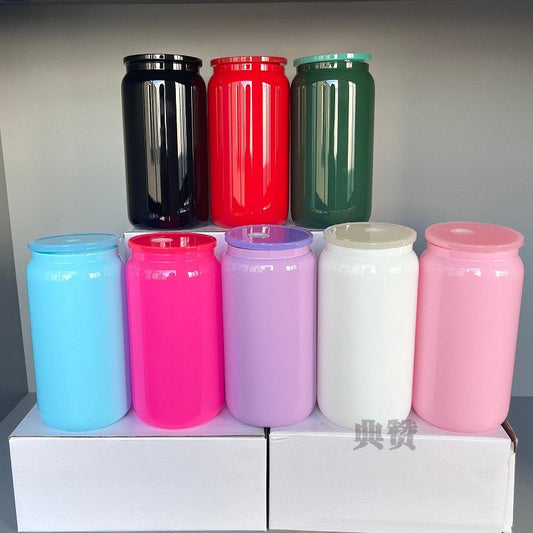 16oz Colored Glass Cans