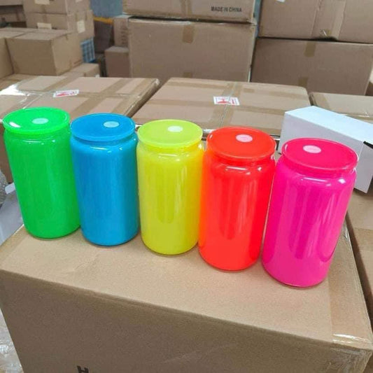 16oz Neon Glass Can