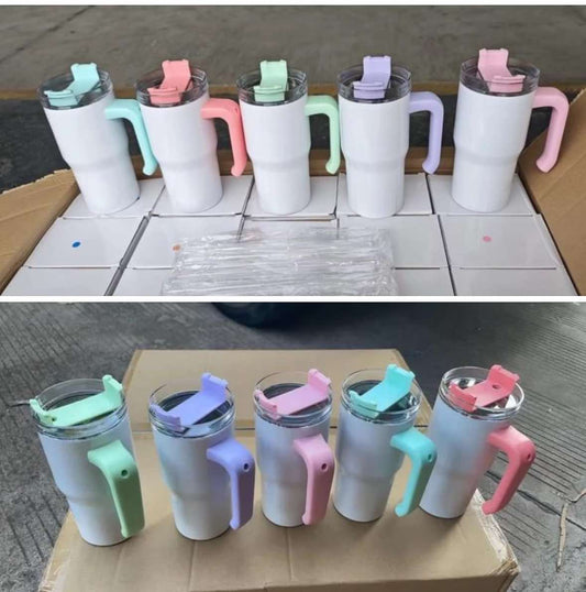 20oz Kid's- White w/Colored Handles