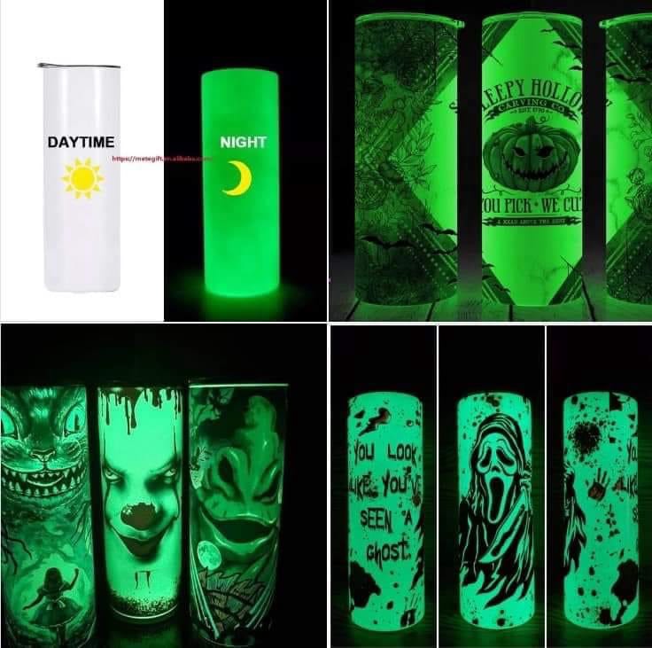 20oz Glow in Dark Straight Tumbler