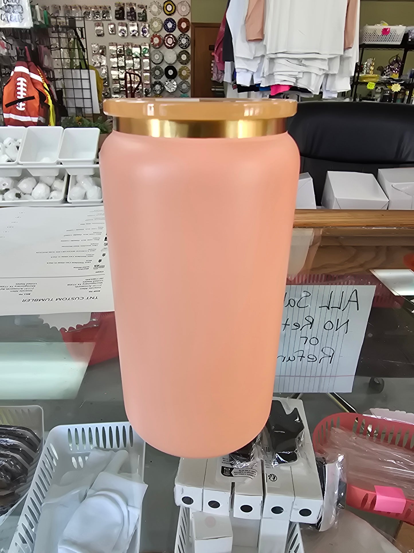 16oz STAINLESS STEEL POWDER COATED TUMBLERS